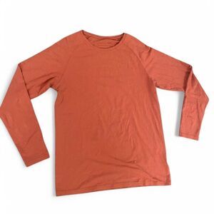 Alphalete Men's Orange and Red Shirt